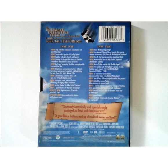 Monty Python and the Holy Grail DVD - Special Edition 3-D Slipcover Silly Funny - Picture 3 of 7